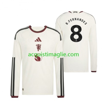 Divisa di Calcio Manchester United Bruno Fernandes 8 Terza 2026/2027 Manica Lunga